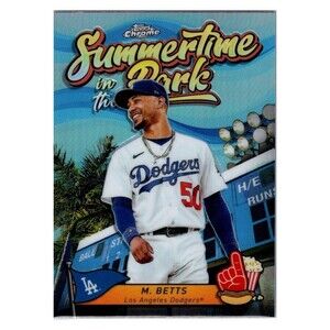 SITP-1 Mookie Betts Los Angeles Dodgers 2024 Topps Chrome Summertime Park Insert